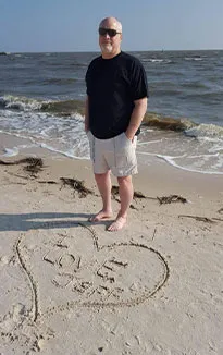 jeff at the beach